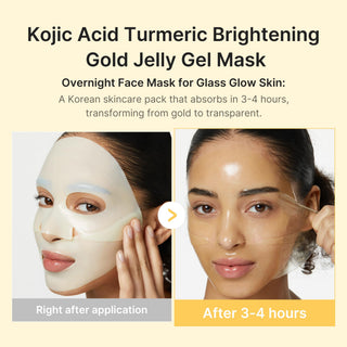 medicube Jelly Gel: Mascarilla Nocturna con Cúrcuma (4 uds)