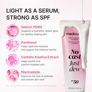 Protector Solar Medicube PDRN Hydrating UV Sun Serum - SPF 50