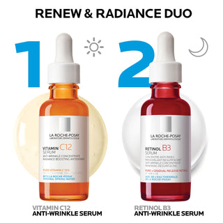 Kit La Roche-Posay: Sérum Vitamina C 10% + Sérum Retinol