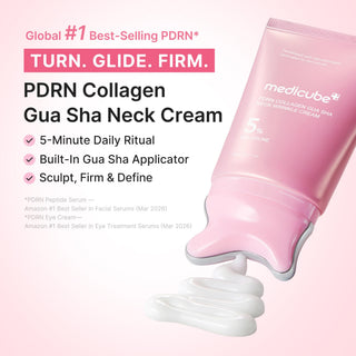 medicube PDRN Collagen: Crema Antiarrugas para Cuello con Masajeador Gua Sha