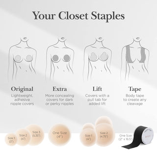 Pezoneras de Silicona Reutilizables Nippies - Tono Caramelo