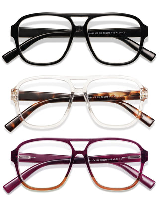 Lentes de Lectura Estilo Aviador Retro AMOMOMA