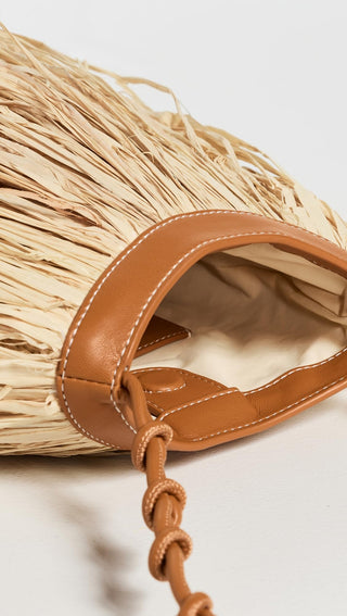 Bolso de Flecos Isla para Mujer SIMONMILLER - Rafia Natural