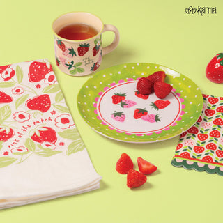 Set de 4 Platos de Melamina para Ensalada Karma (Colibríes)